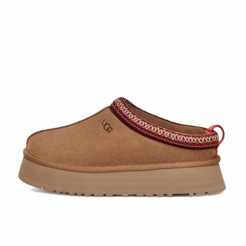 UGG Tazz皮革 耐磨舒适柔软时尚百搭防磨包头拖鞋 女款