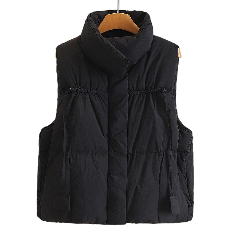 【开播福利】韩版立领短款百搭加厚羽绒服马甲#QTM48H022