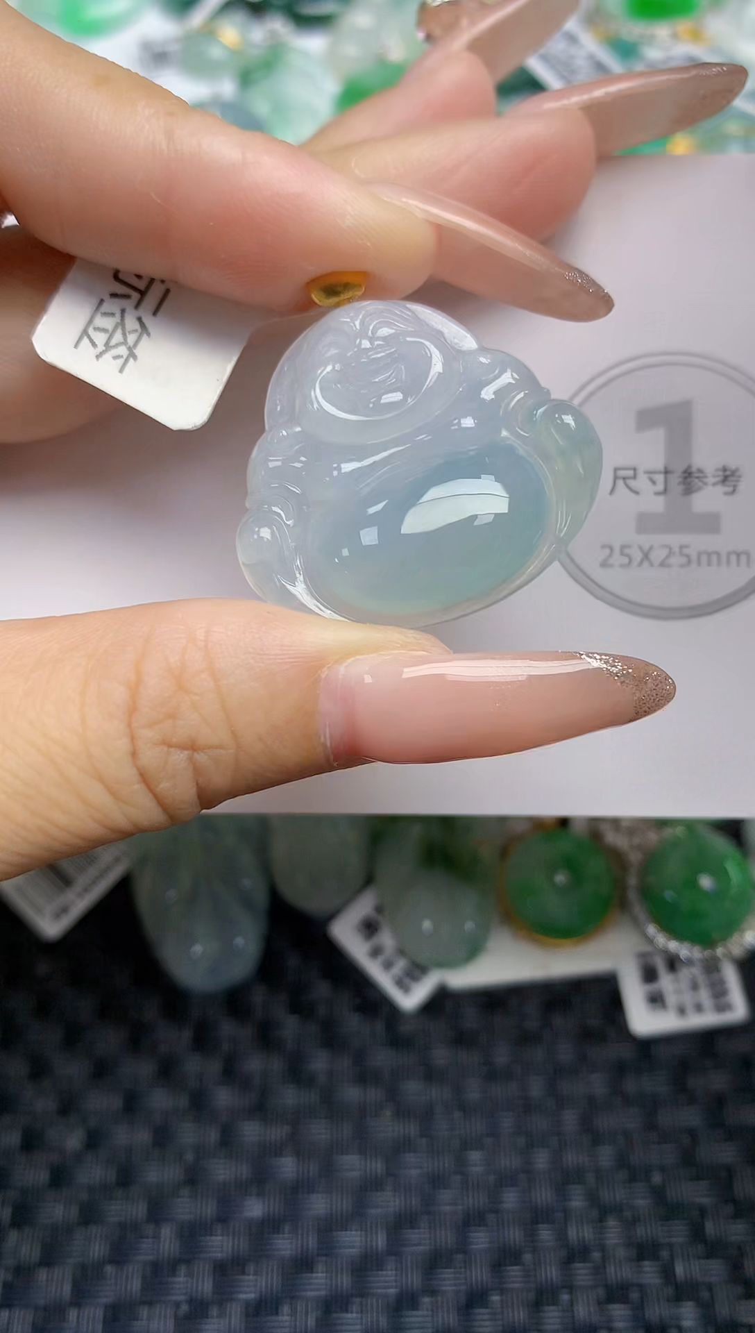 颈饰18K金镶嵌翡翠天然缅甸A货翡翠百元以上9元证书费自理