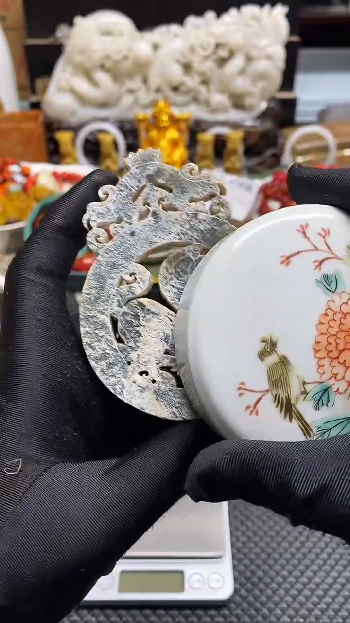 【闪购商品】瓷片瓷片瓷器 摆件1个