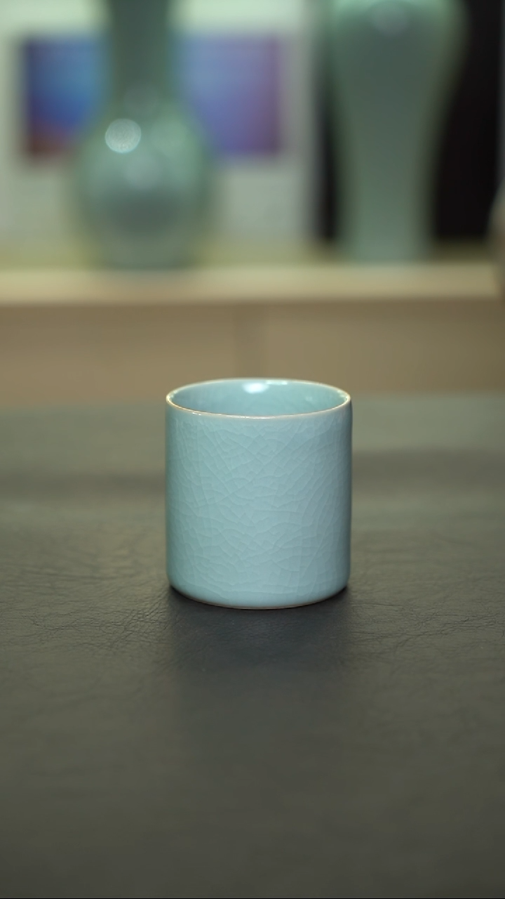 杯子瓷粉青直口杯