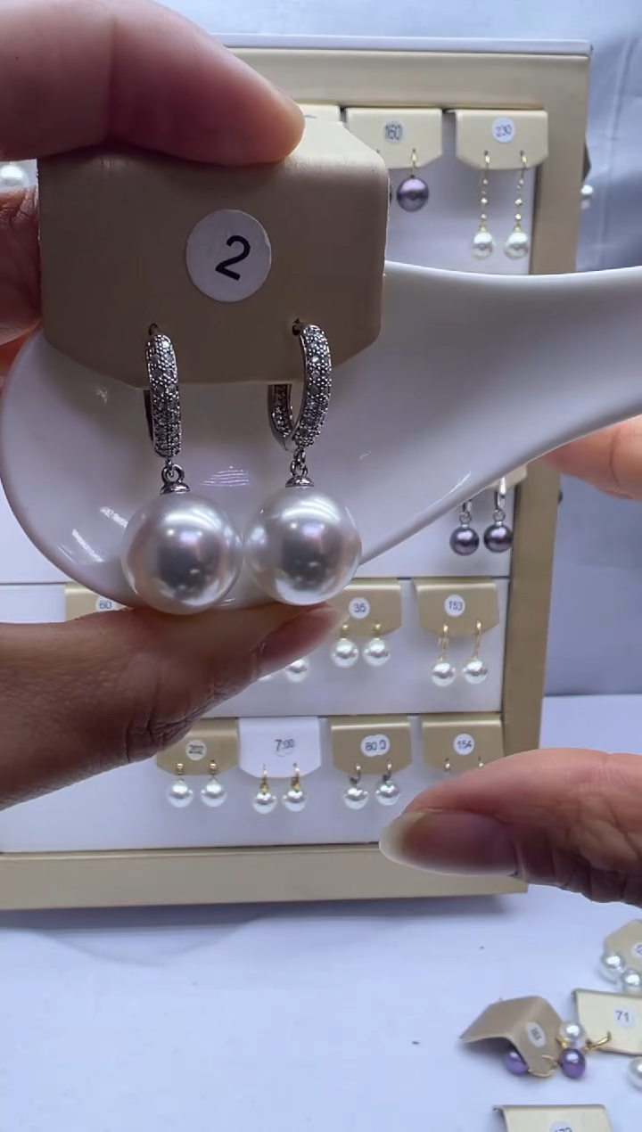 未镶嵌耳饰淡水珍珠2