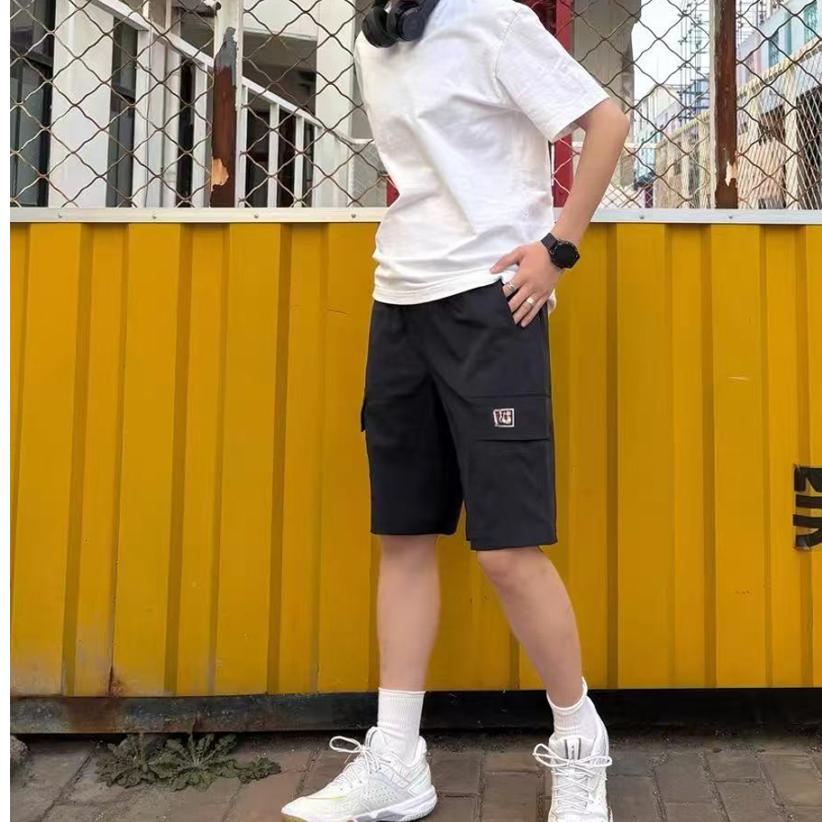 06017小狐狸男士梭织五分短裤《带标发》