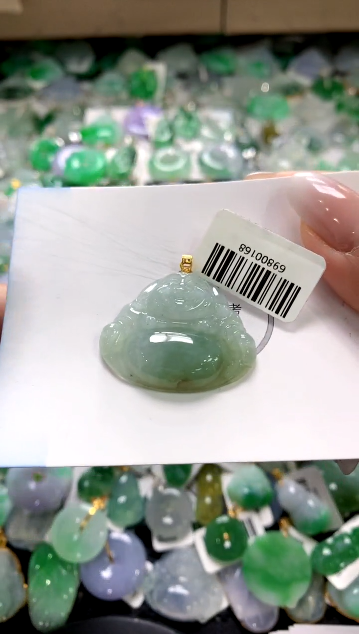 颈饰18K金镶嵌翡翠11111111111111111