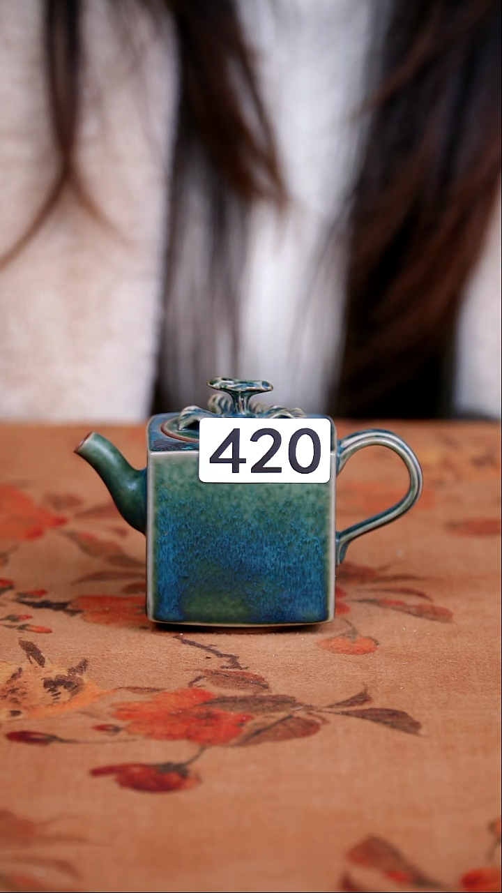 全品钧瓷茶器摆件