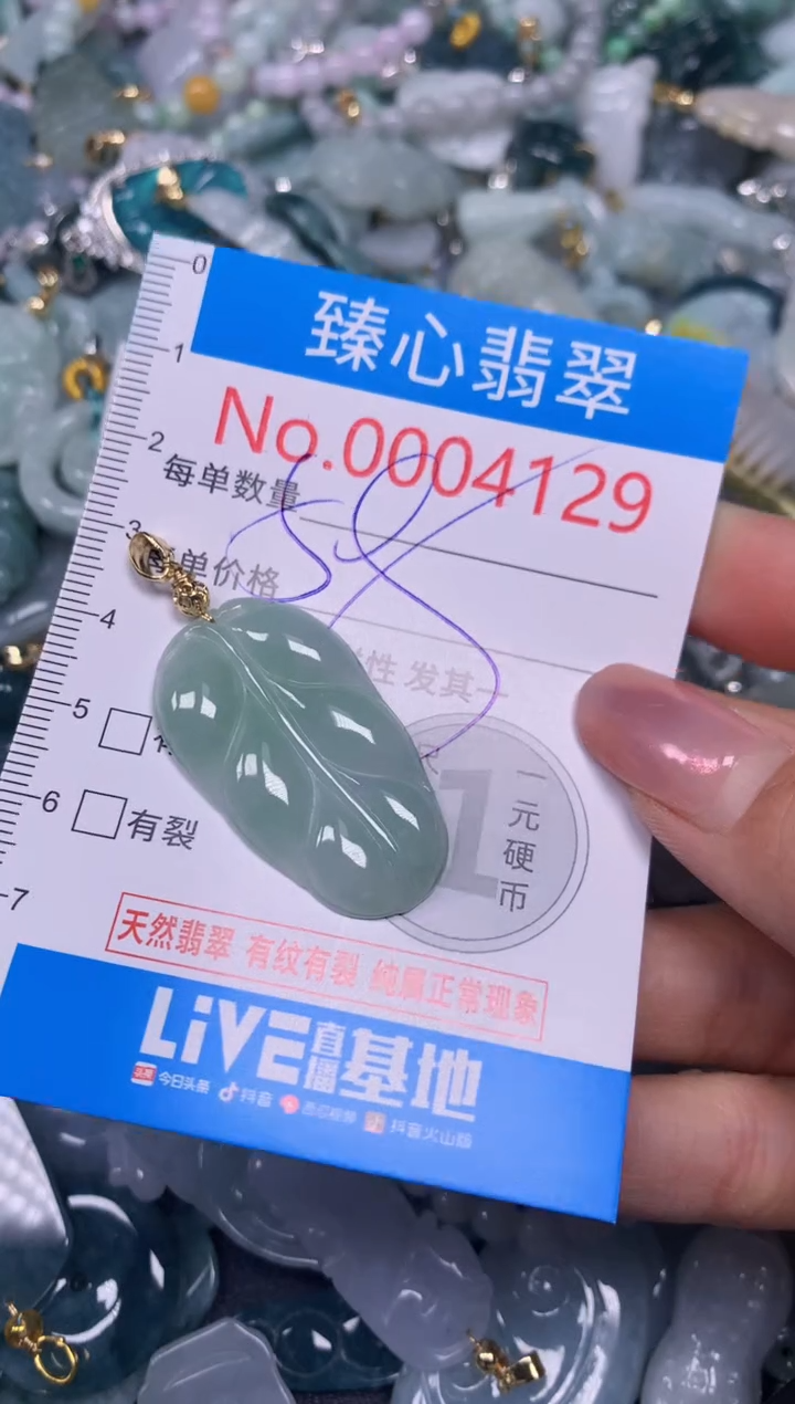 【闪购商品】翡翠颈饰未镶嵌含绳0004129