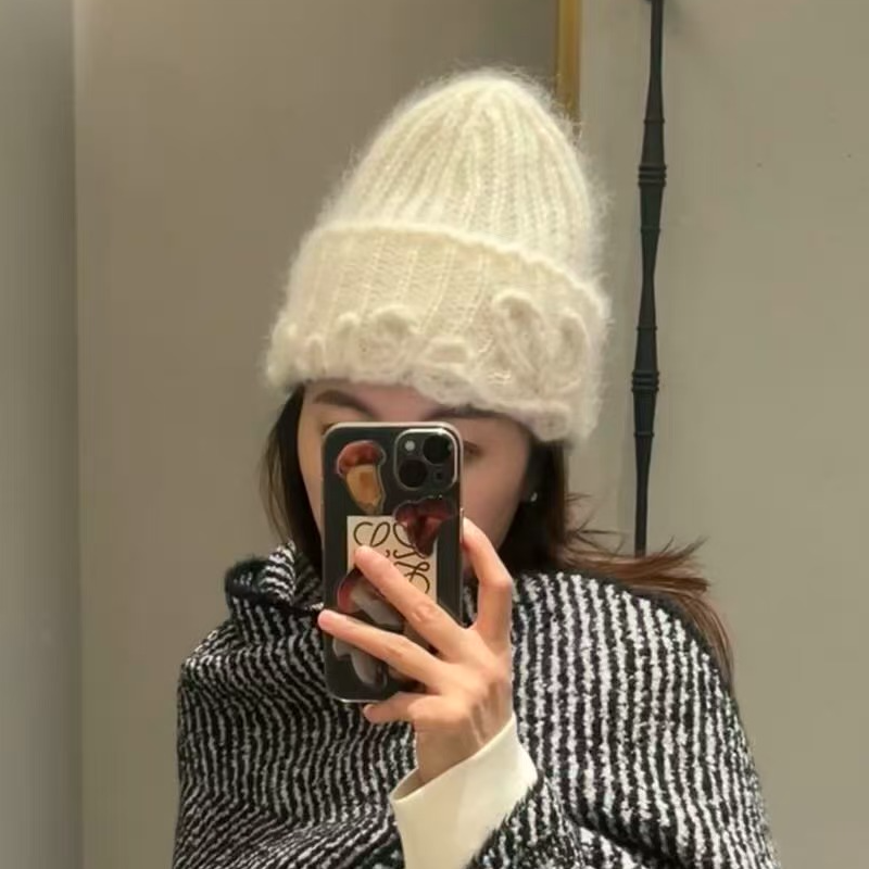 未使用 LOEWE/罗意威 针织保暖绒线帽