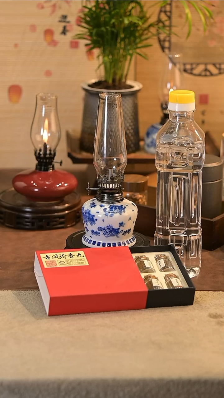 景德镇陶瓷油灯摆件
