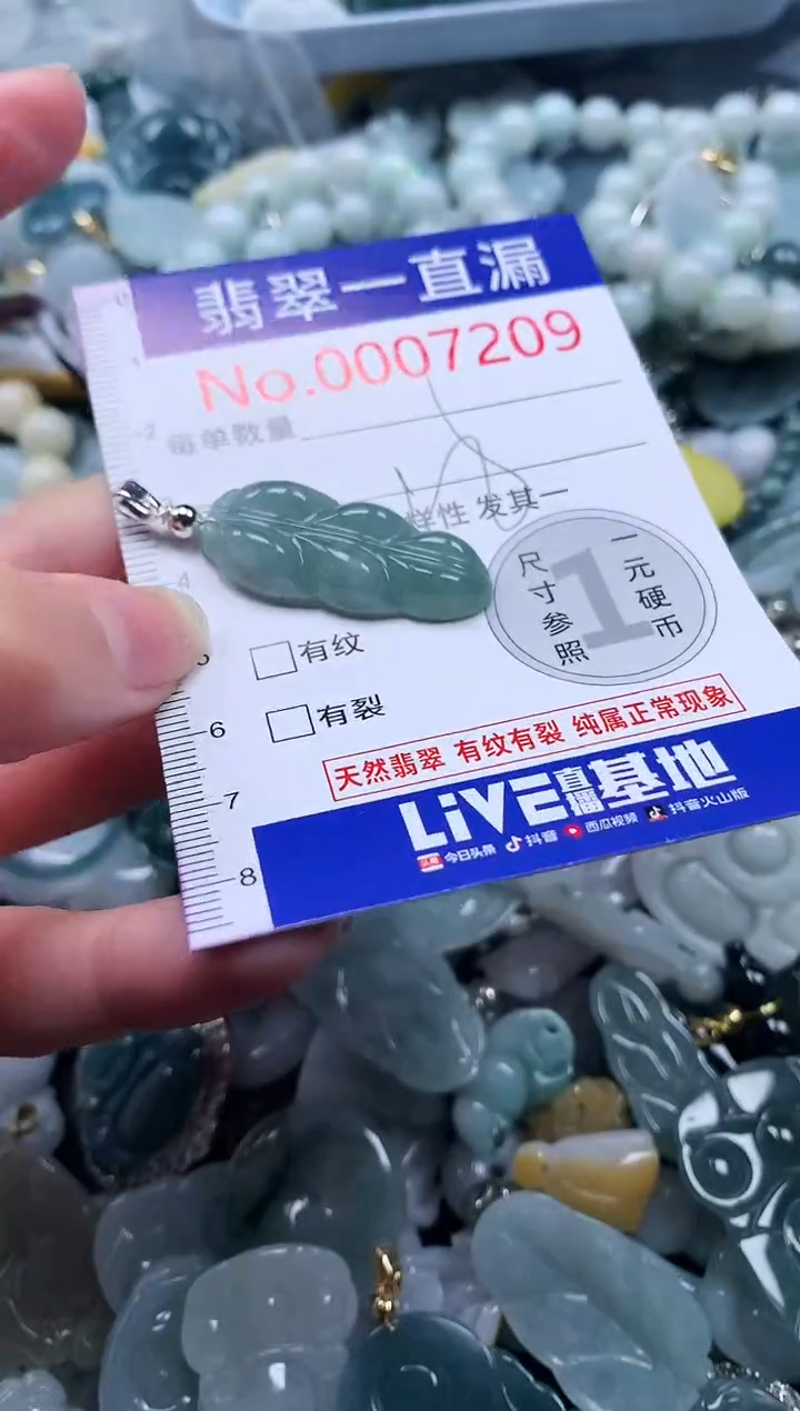 【闪购商品】翡翠吊坠(不含链)未镶嵌7209