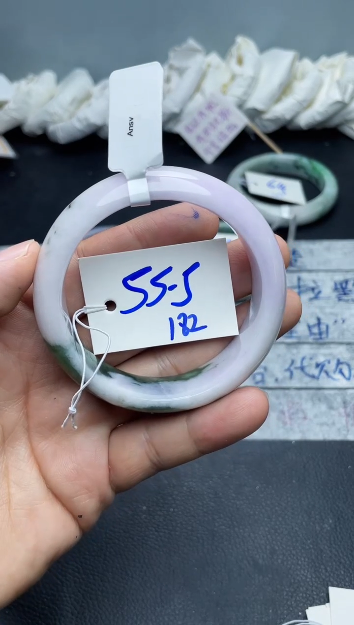 未镶嵌手镯翡翠雪*182