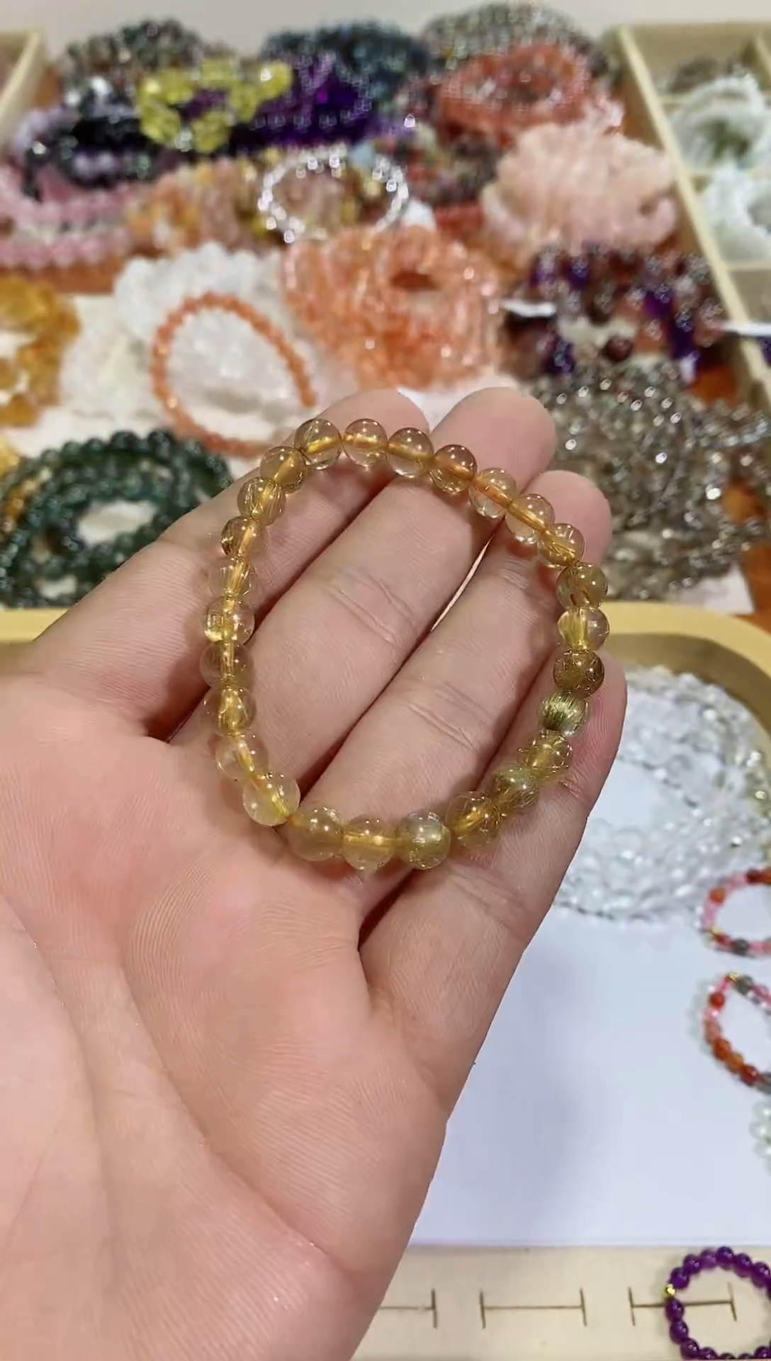 【闪购商品】发晶手链未镶嵌金发晶7M+ (多样性发其一）