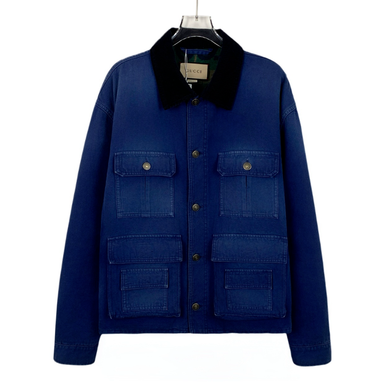 95新 GUCCI/古驰  X14249 内里老花多口袋外套 48 M码