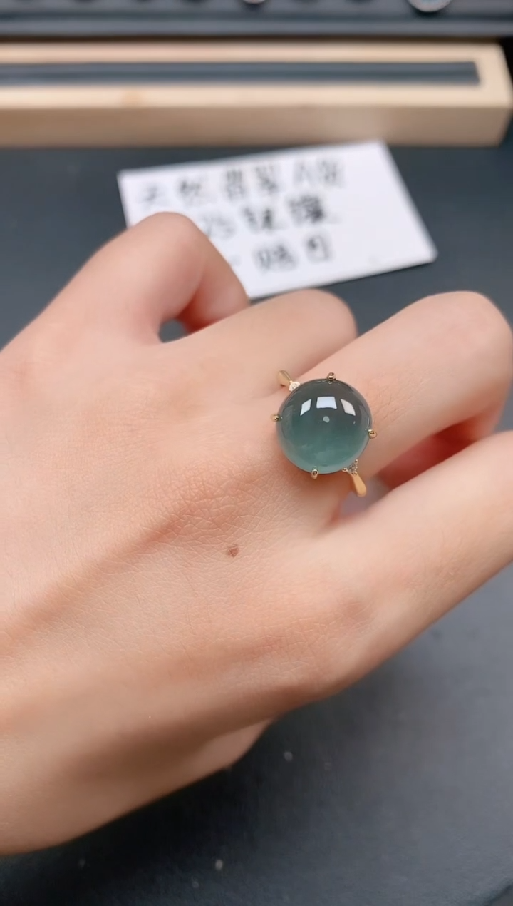 银S925镶嵌戒指翡翠1111