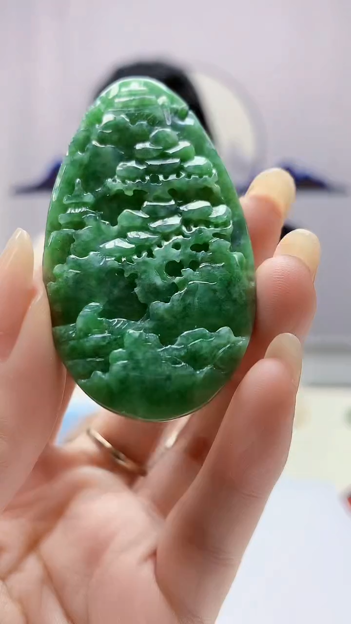 定制翡翠未镶嵌0405DD-毛货挂件70