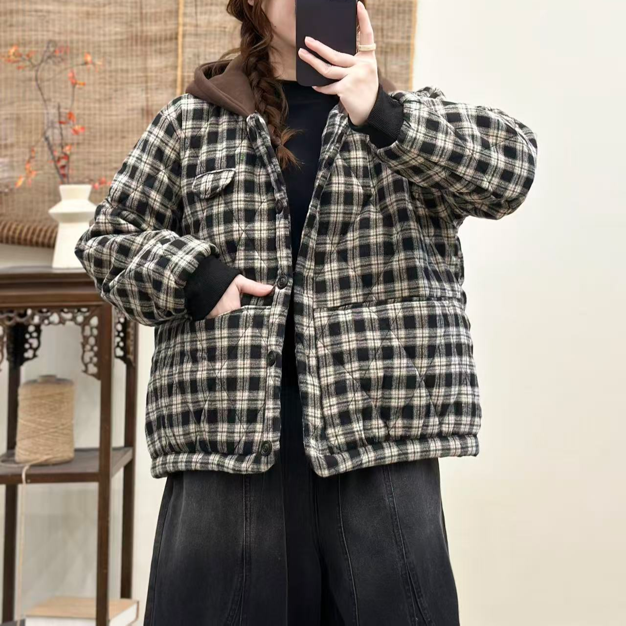 19112新款冬季加厚棉服百搭显瘦