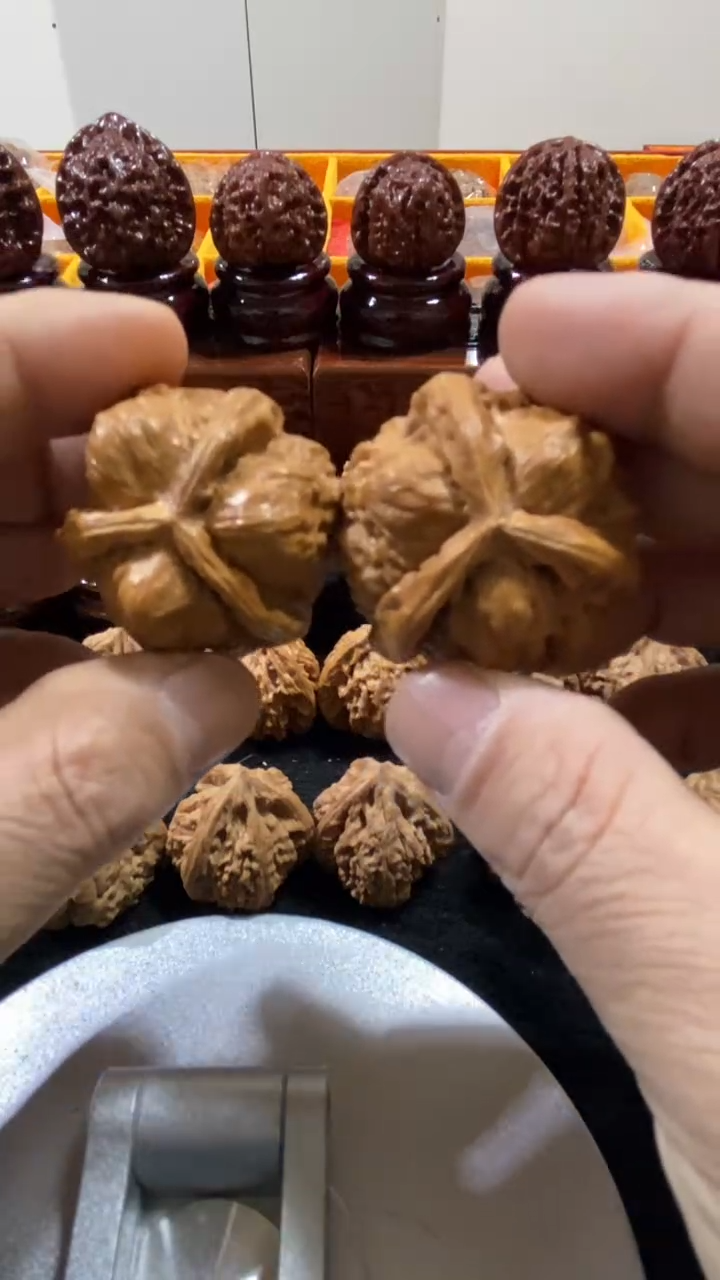 【闪购商品】文玩核桃把件拼接工艺品蛤蟆三棱