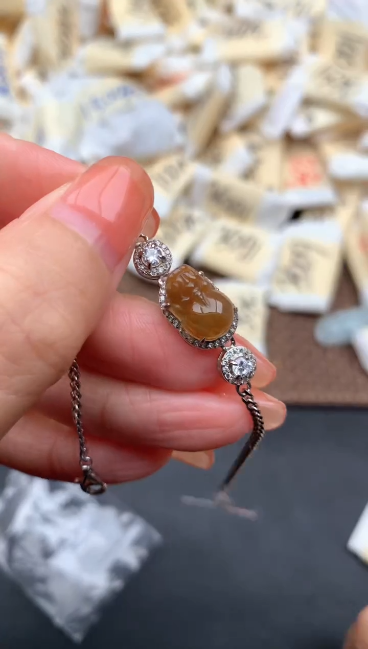 银S925镶嵌挂件翡翠1