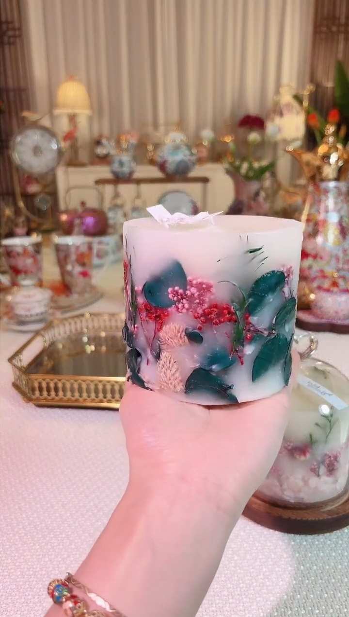 【闪购商品】瓷绿叶仙踪 蜡烛