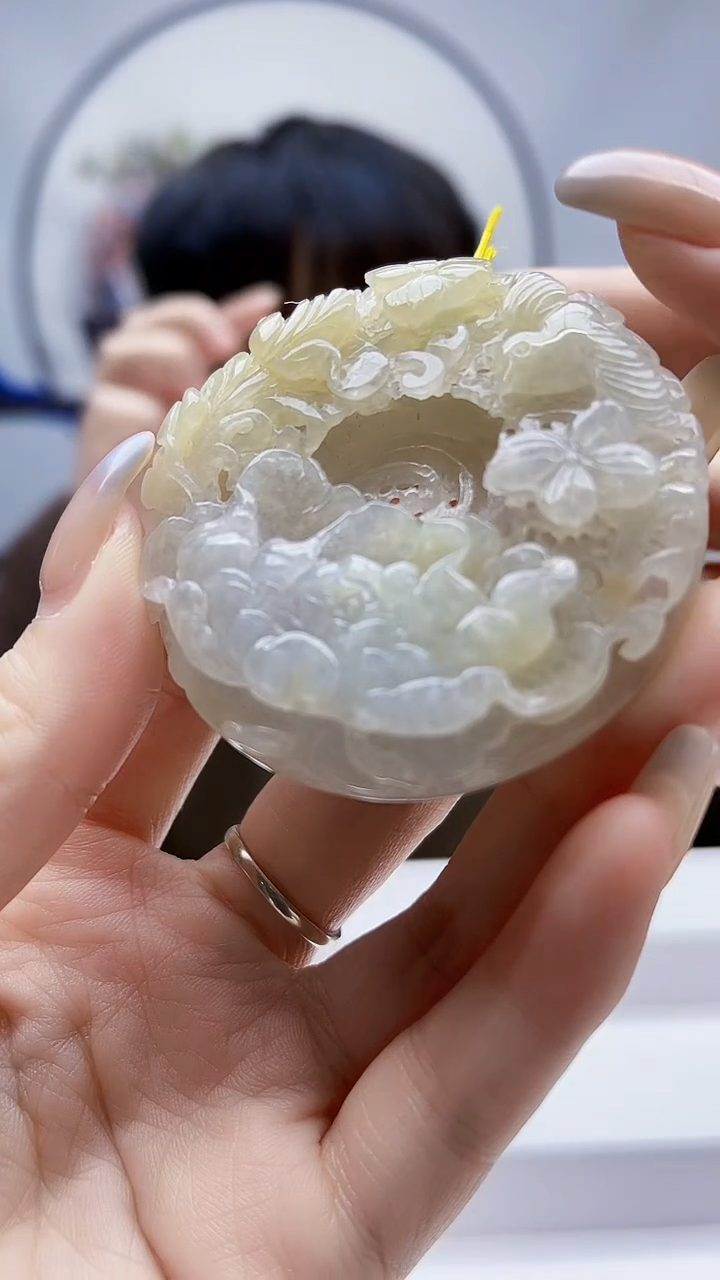 未镶嵌定制翡翠毛货挂件22