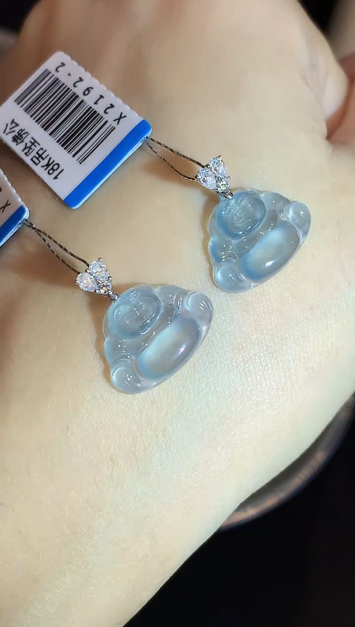 吊坠(不含链)18K金镶嵌翡翠X2192-2多样性发其一