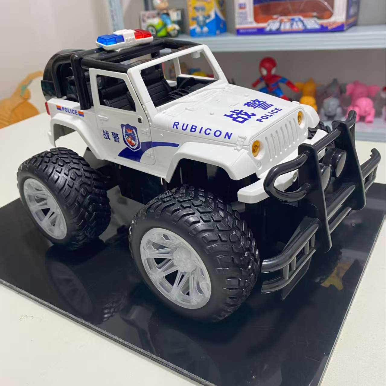 23厘米大号真警车越野车惯性小汽车益智玩具