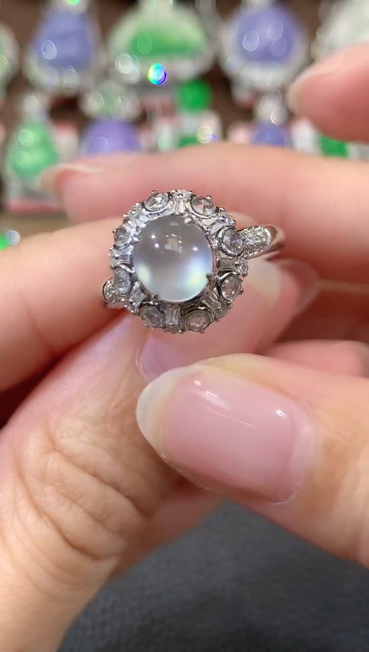 18K金镶嵌戒指翡翠C29