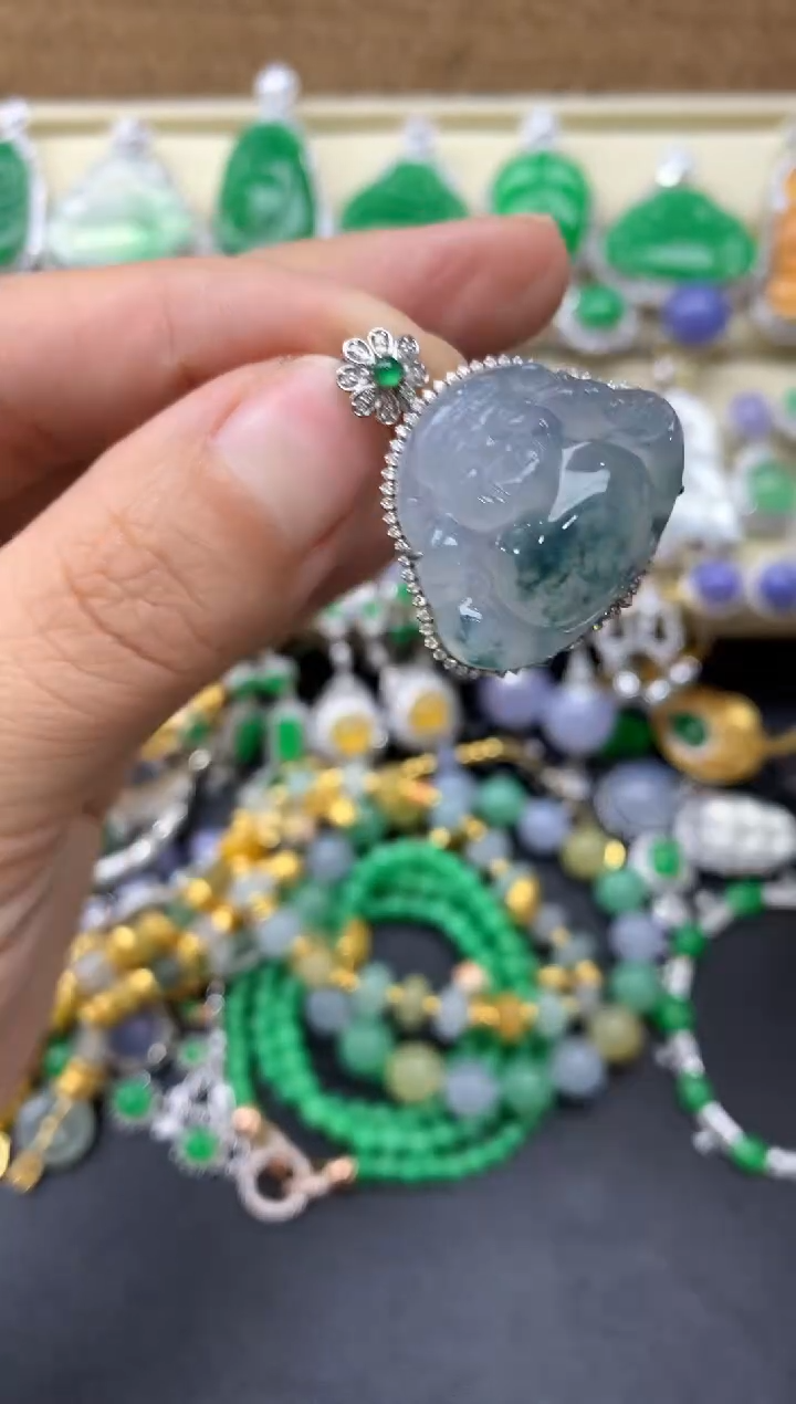 【闪购商品】翡翠颈饰18K金镶嵌532-中国好珍宝