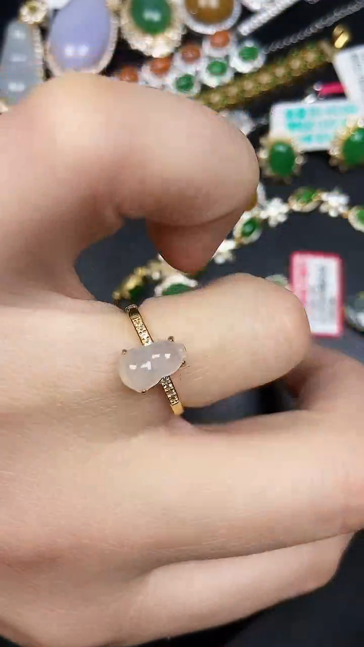 银S925镶嵌戒指翡翠1620