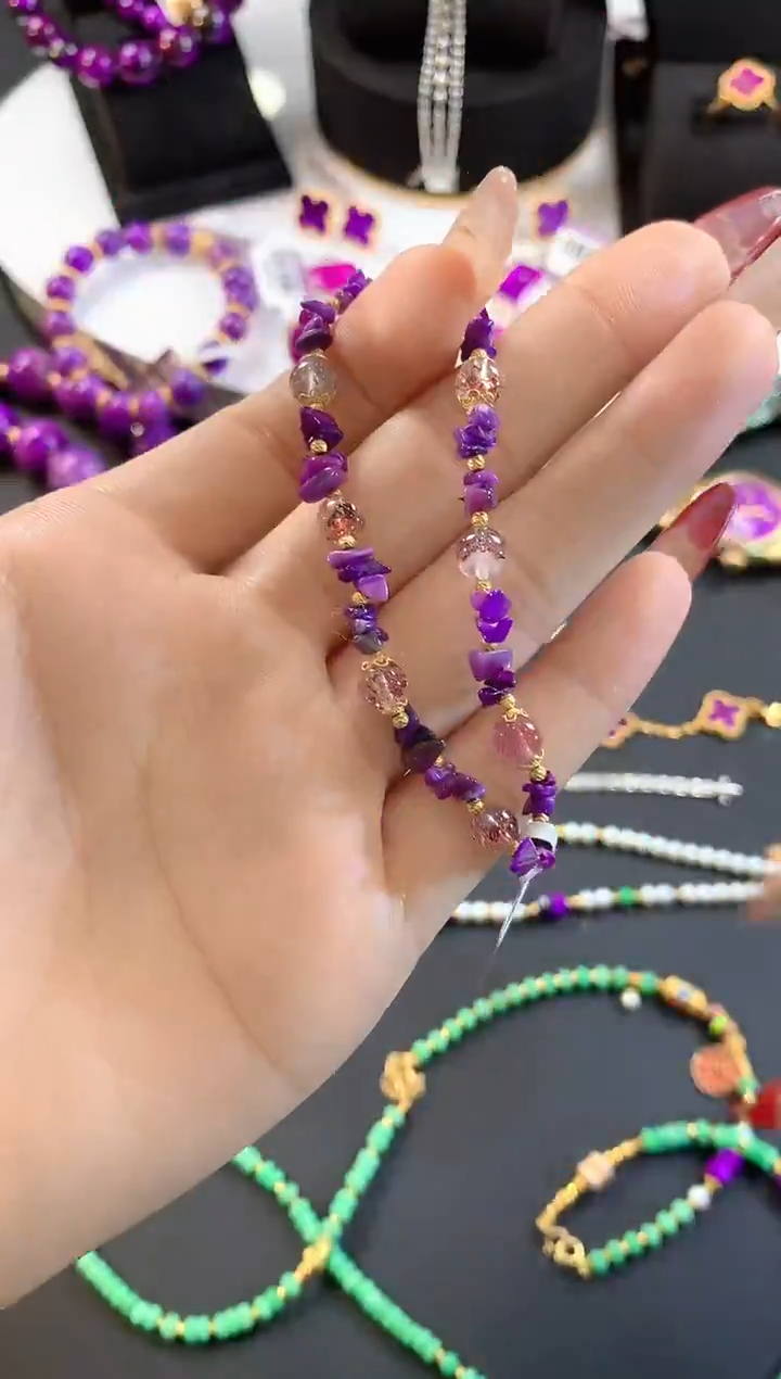 【闪购商品】苏纪石（舒俱来）.18K金镶嵌舒俱来手串