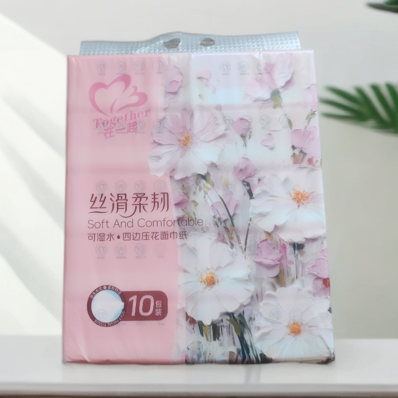 135mm×180mm(5层）360张可湿水四边压花面巾纸