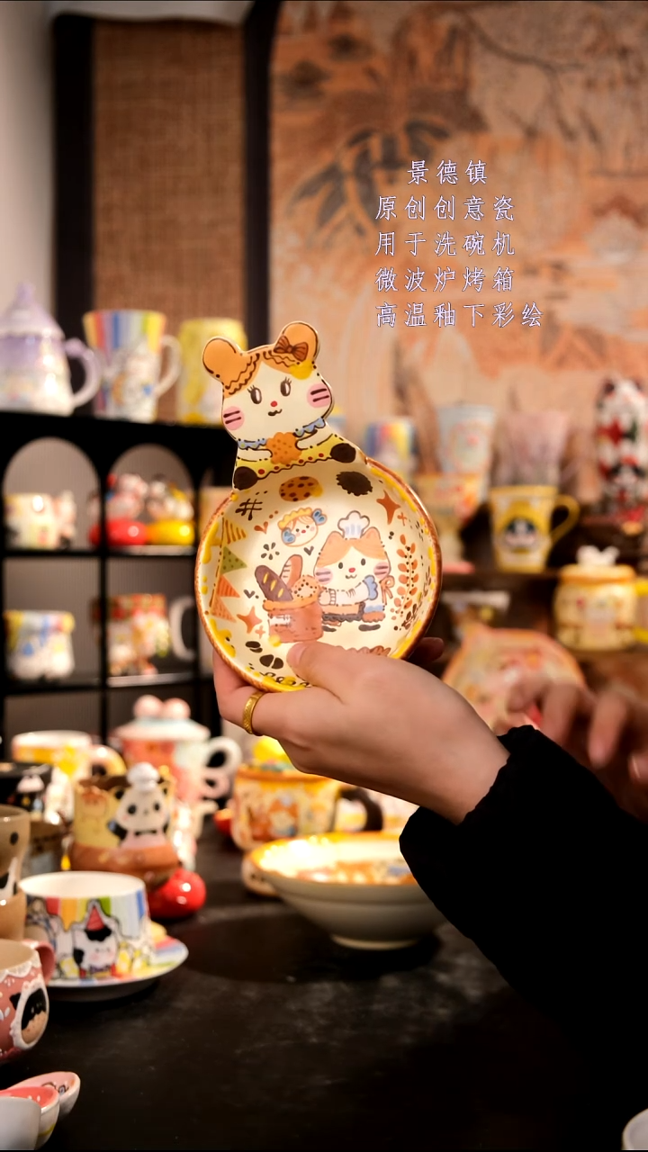 摆件陶旺的可以陶瓷设计师款