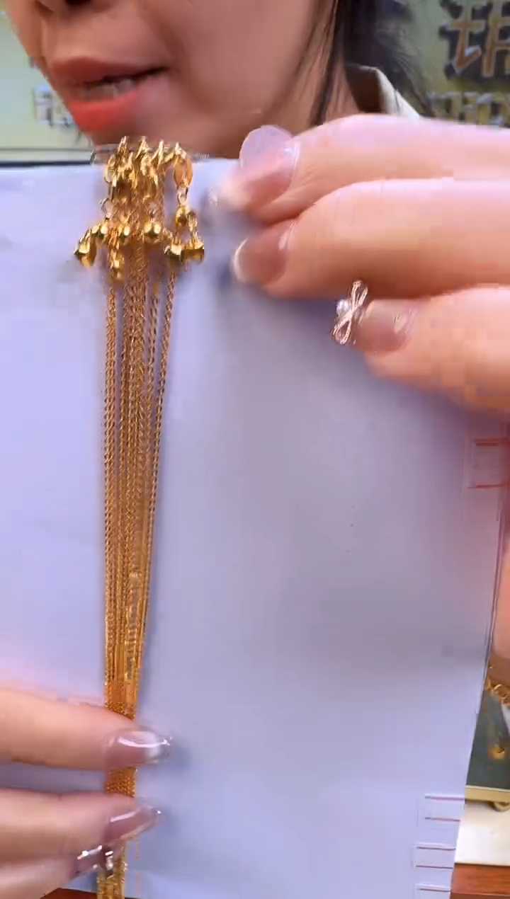 45cm1.0mm爱心抽拉闪o链1.45g（多样性发货）