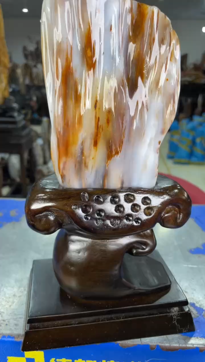 【闪购商品】硅化玉摆件未镶嵌43