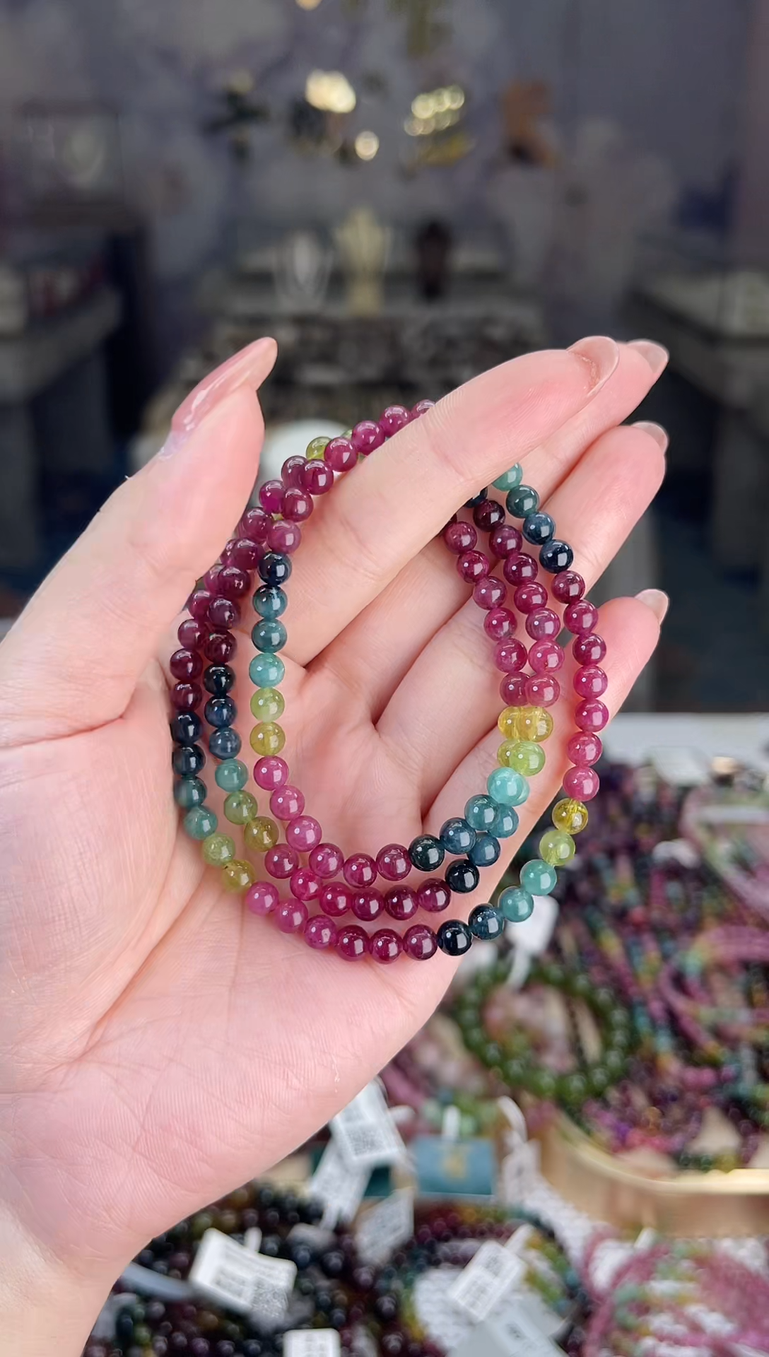 【闪购商品】碧玺/未镶嵌5mm+碧玺多圈多样性发货