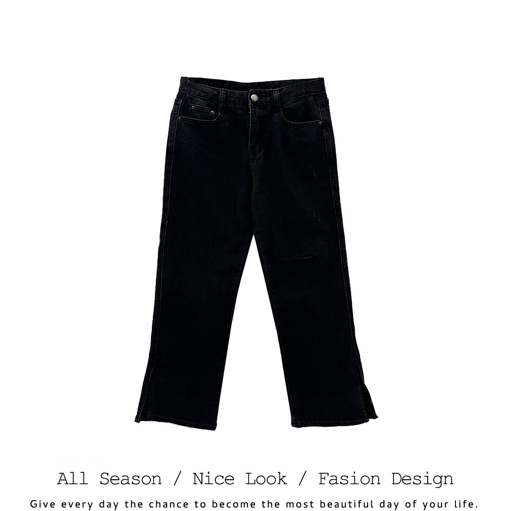 787   高街时尚设计师水洗潮流做旧复古休闲美式牛仔裤  款号#012