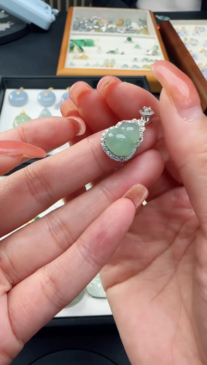 【闪购商品】翡翠颈饰银S925镶嵌TZG0118123