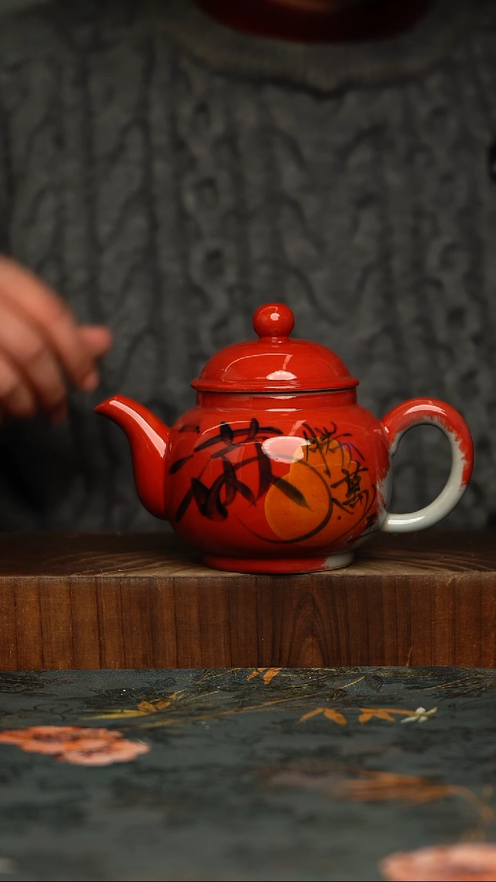 瓷片釉下彩手工手绘同款陶器