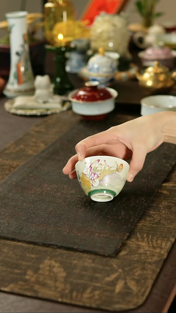 景德镇陶瓷杯碗柴烧多人