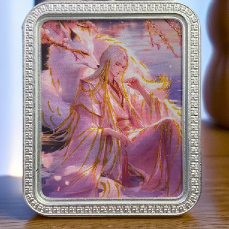 粉色男狐唐卡男女同款