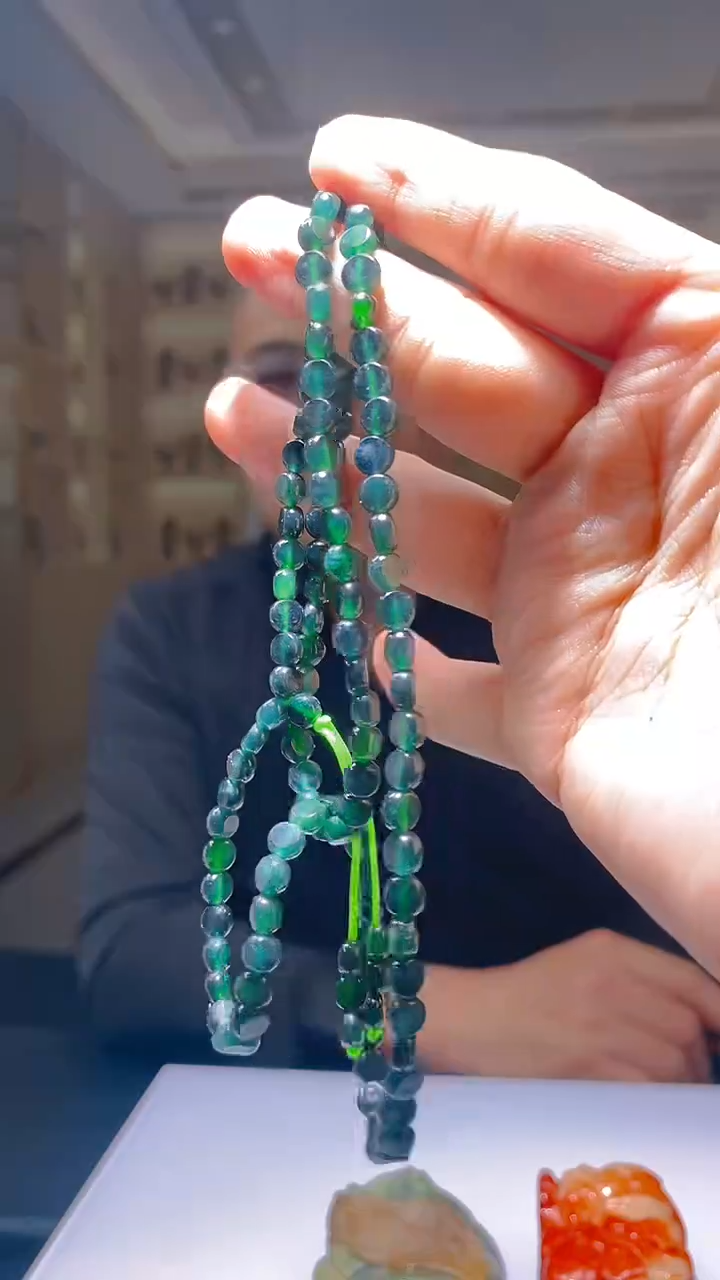 未镶嵌定制翡翠KK翡翠毛货吊坠-26