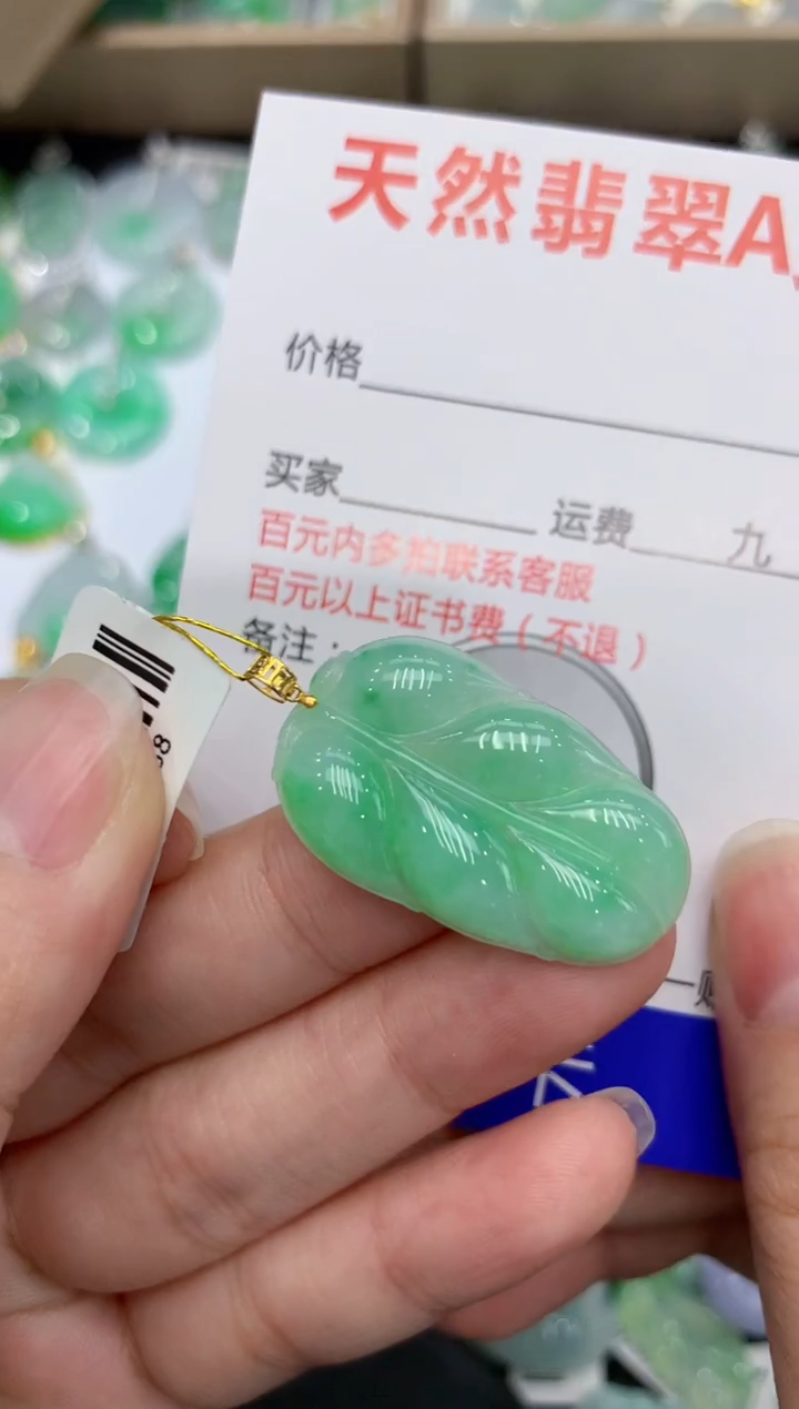 【闪购商品】翡翠颈饰18K金镶嵌111111111111