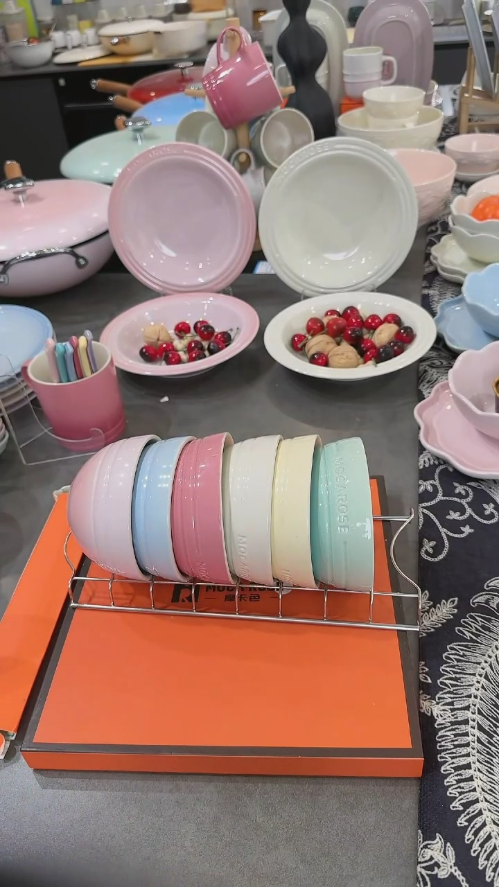 【闪购商品】瓷六色米饭碗