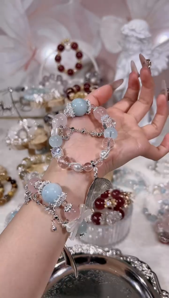 【闪购商品】水晶手链未镶嵌天然水晶默认微瑕 多样性发货发其一