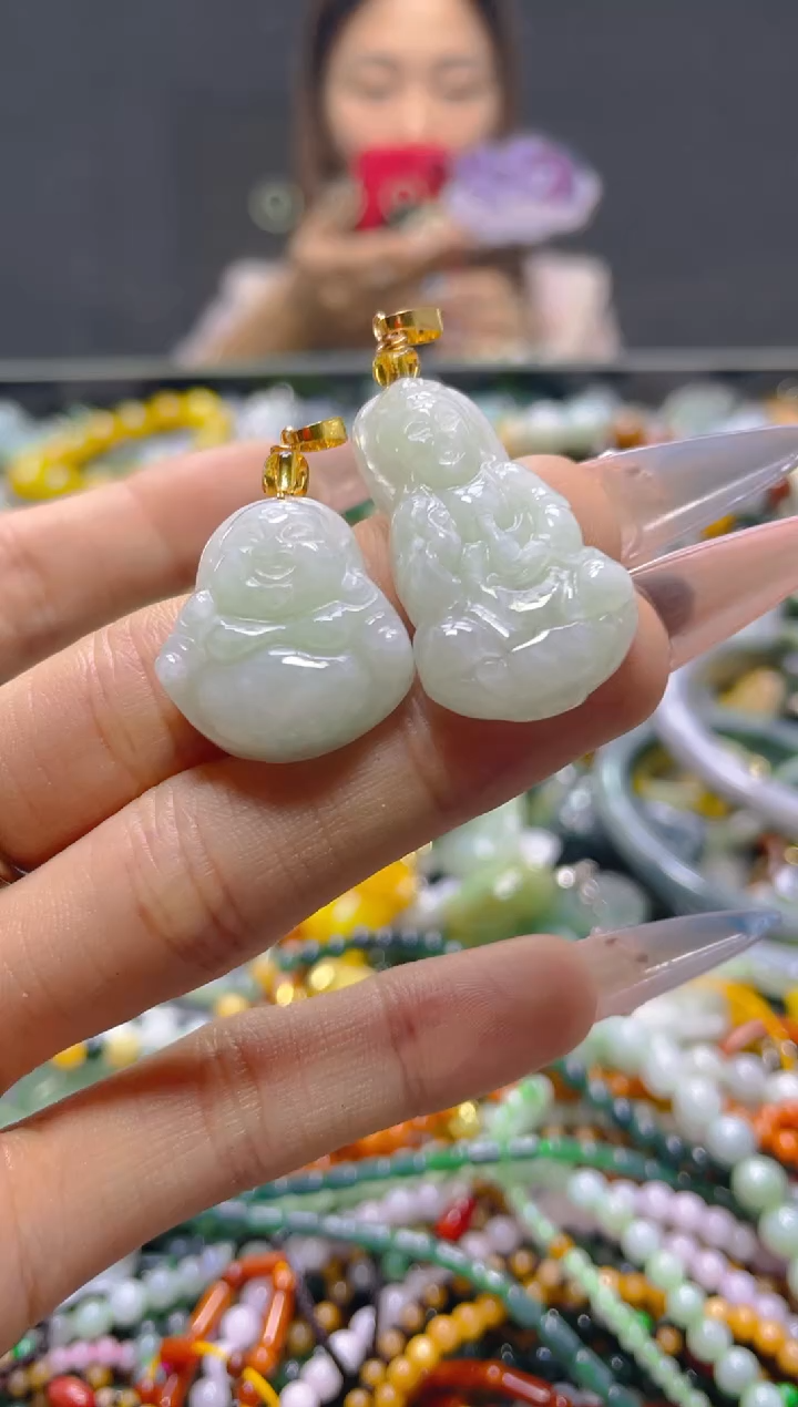 颈饰未镶嵌翡翠一单一个多样性随机发一件