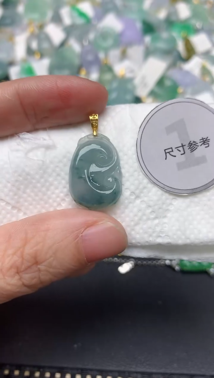 颈饰未镶嵌翡翠天然缅甸A货翡翠