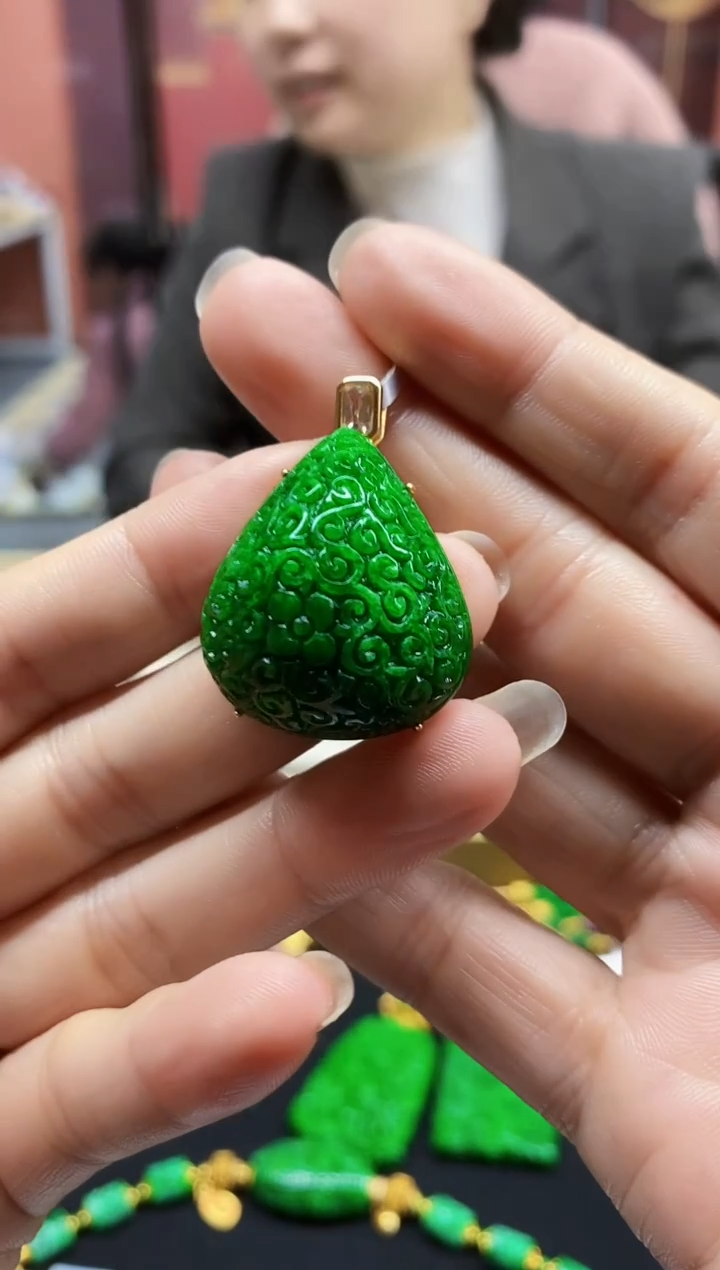 颈饰未镶嵌翡翠翡翠吊坠