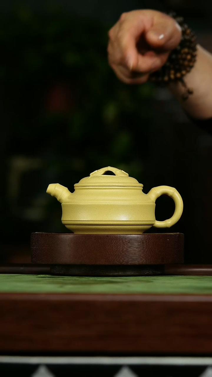 茶壶紫砂t77本山绿竹段