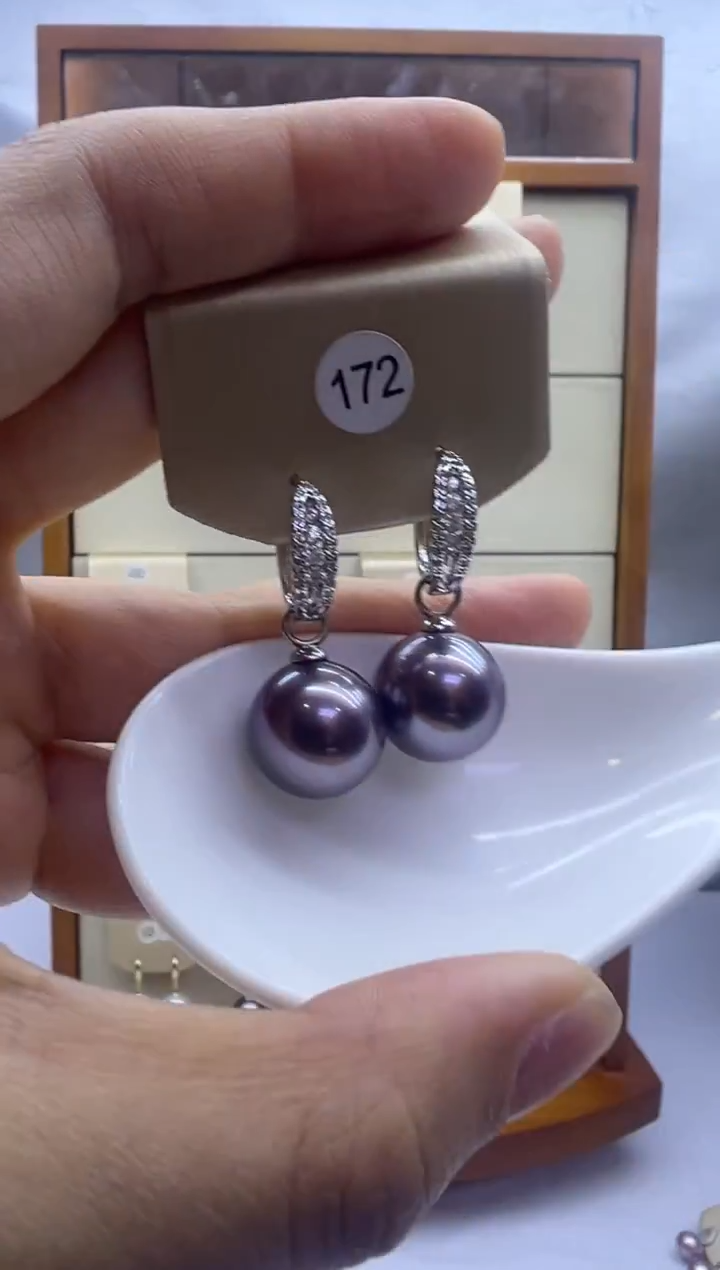 未镶嵌耳饰淡水珍珠172