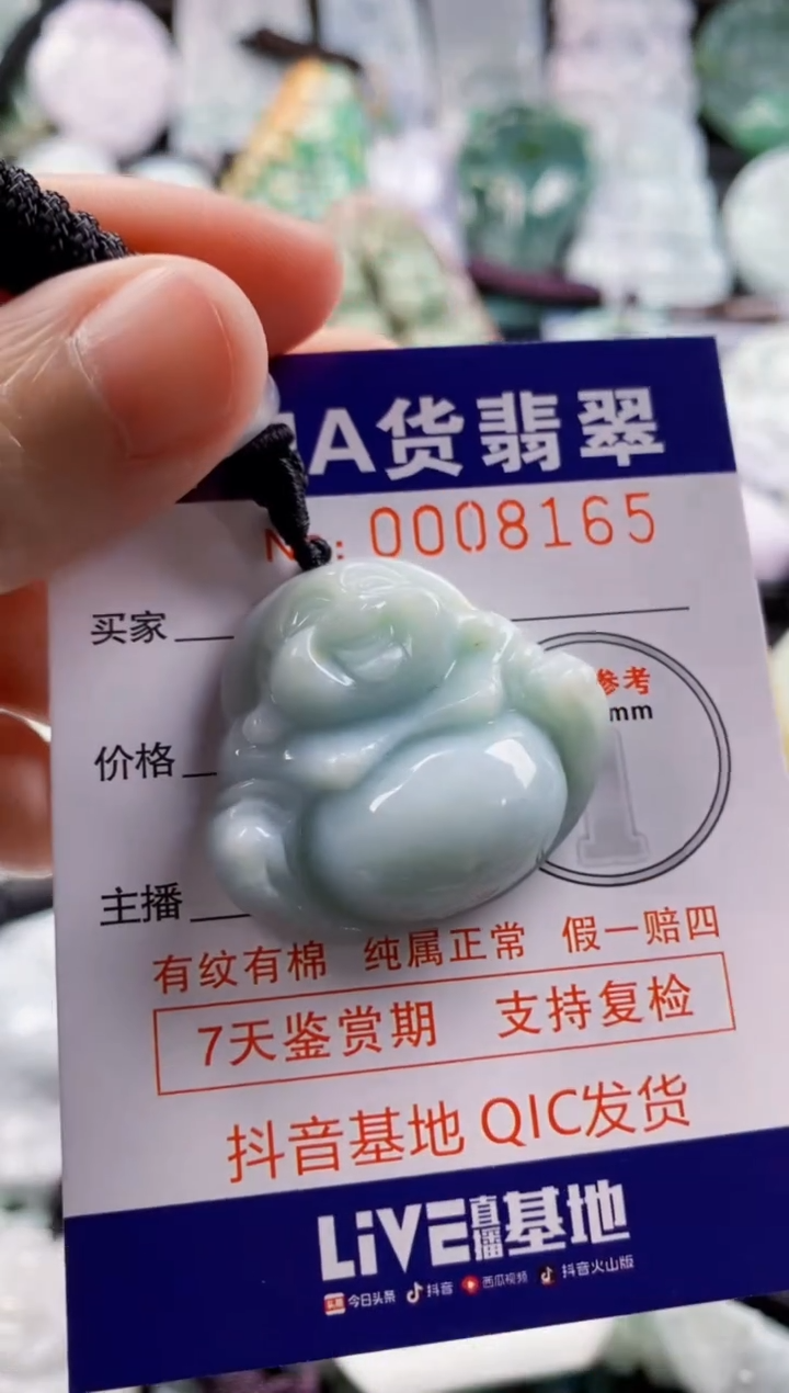 翡翠未镶嵌吊坠(不含链)1