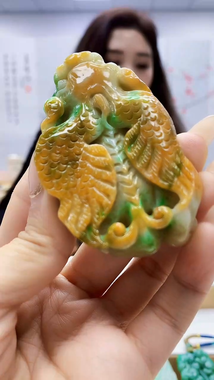 未镶嵌定制翡翠4829ty-毛货挂件143